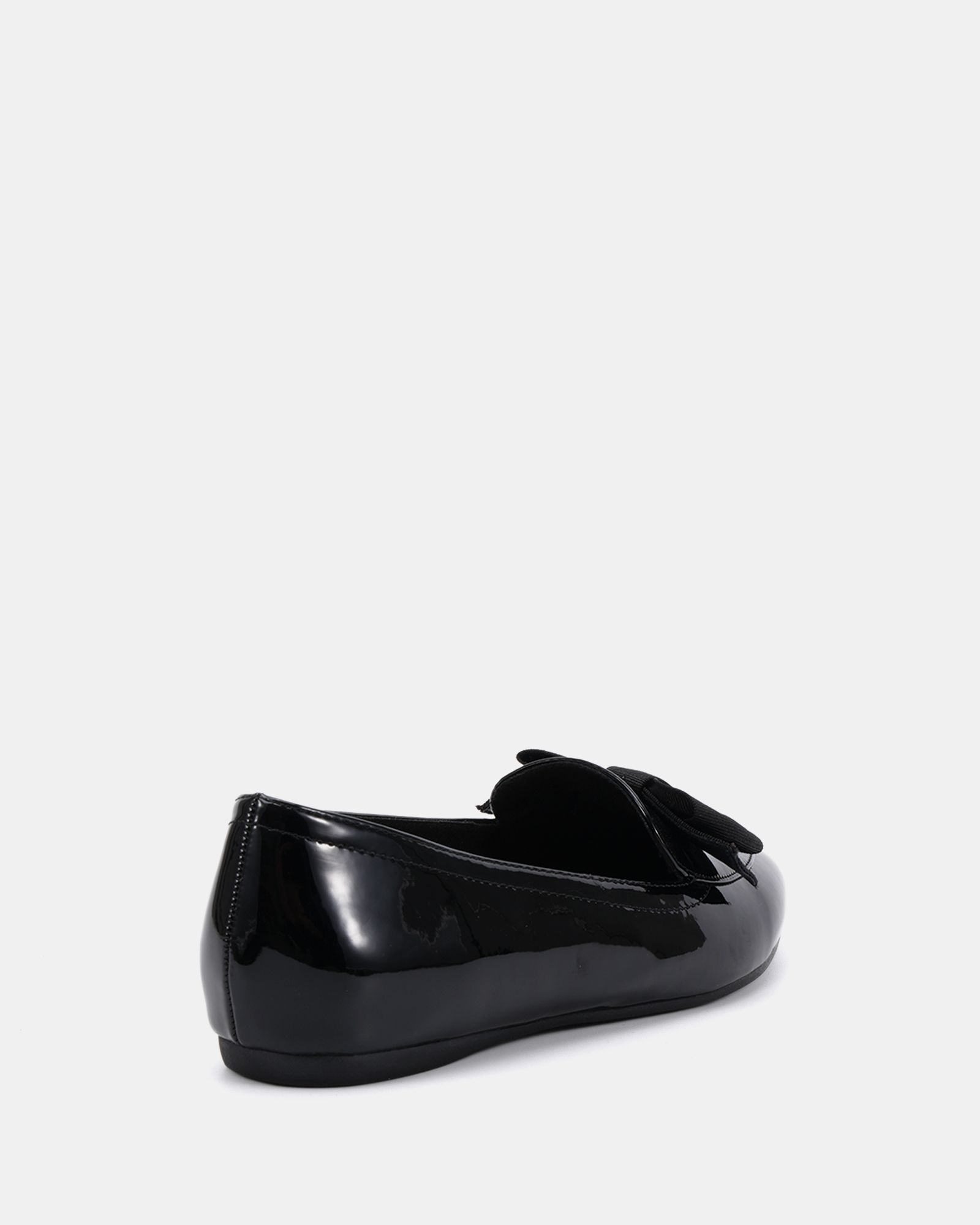 WIDE FIT COCO Black Bow Flat Point Shoe