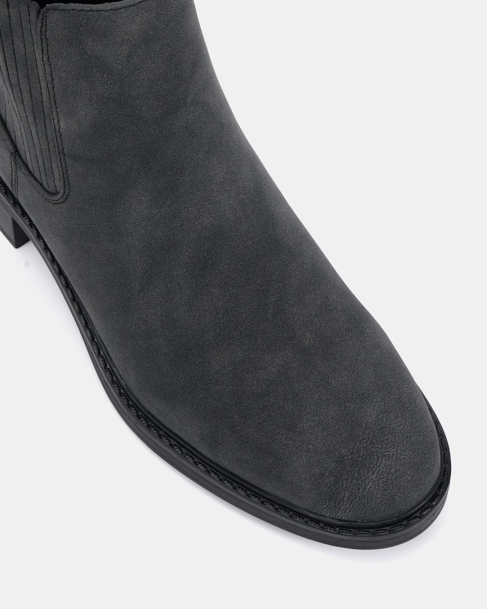 Darlina Black Flat Chelsea Ankle Boot