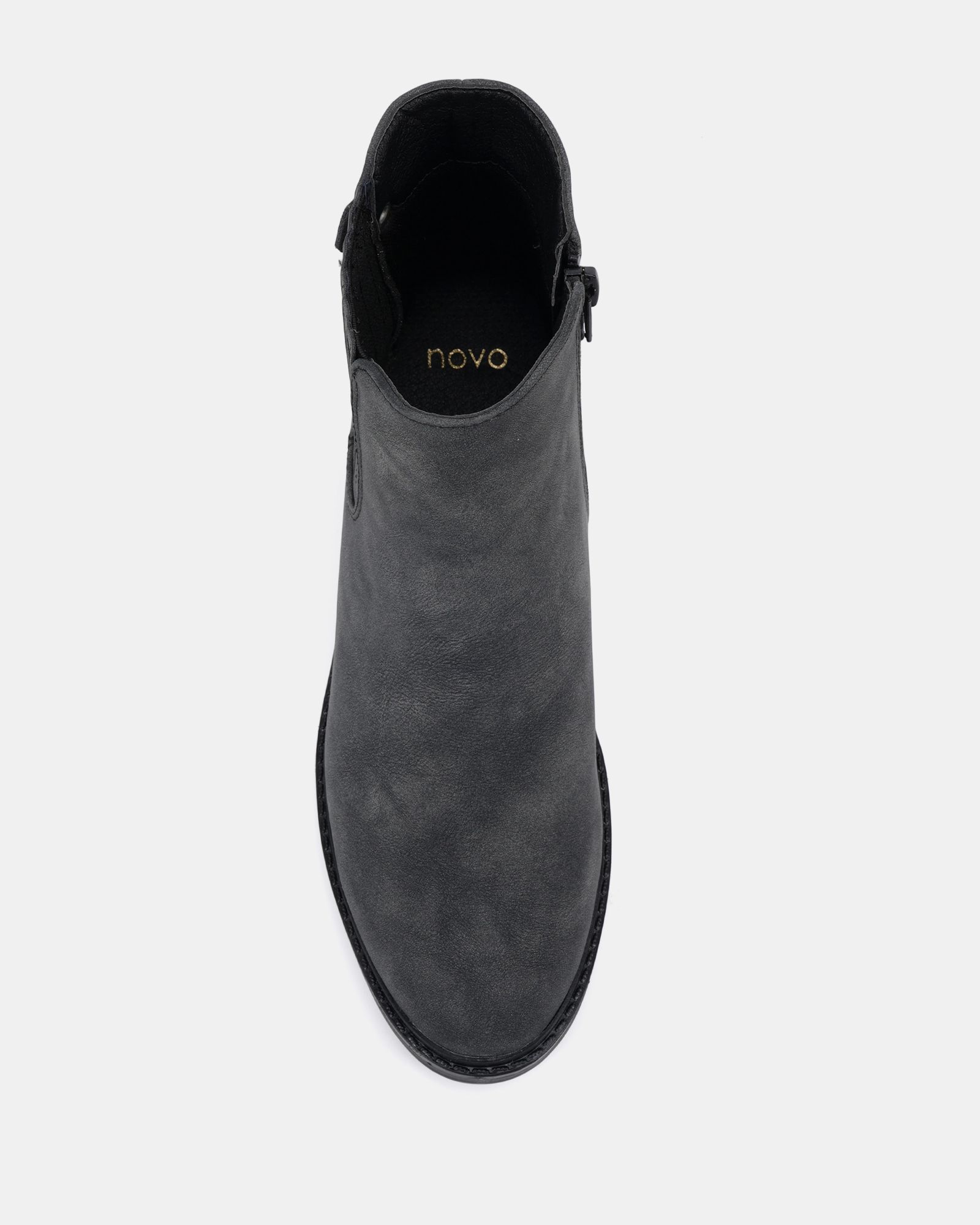 Darlina Black Flat Chelsea Ankle Boot