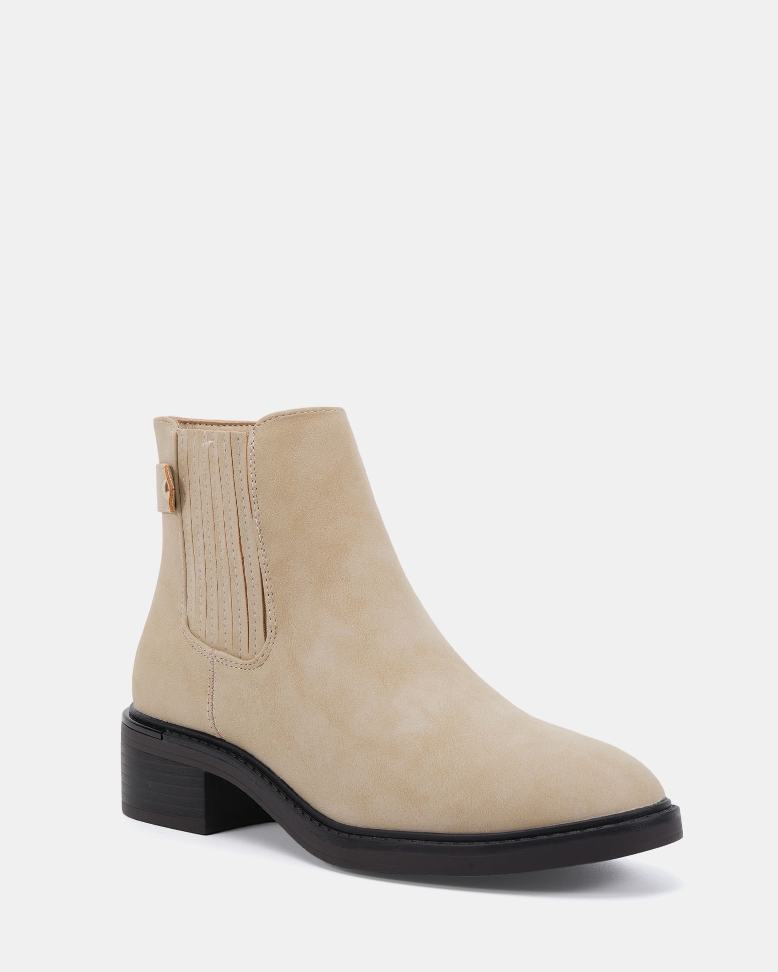 Darlina Taupe Flat Chelsea Ankle Boot