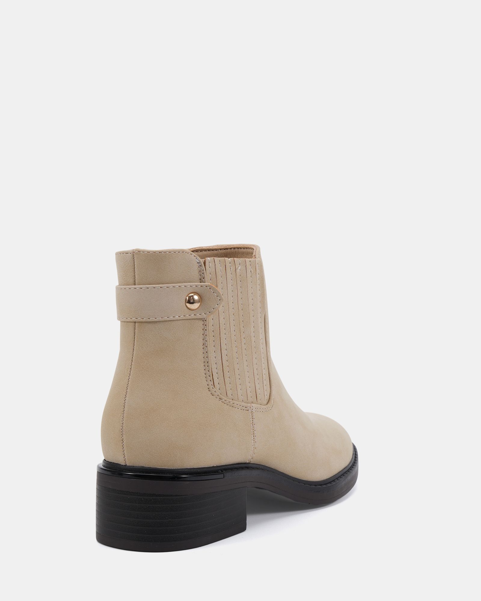 Darlina Taupe Flat Chelsea Ankle Boot