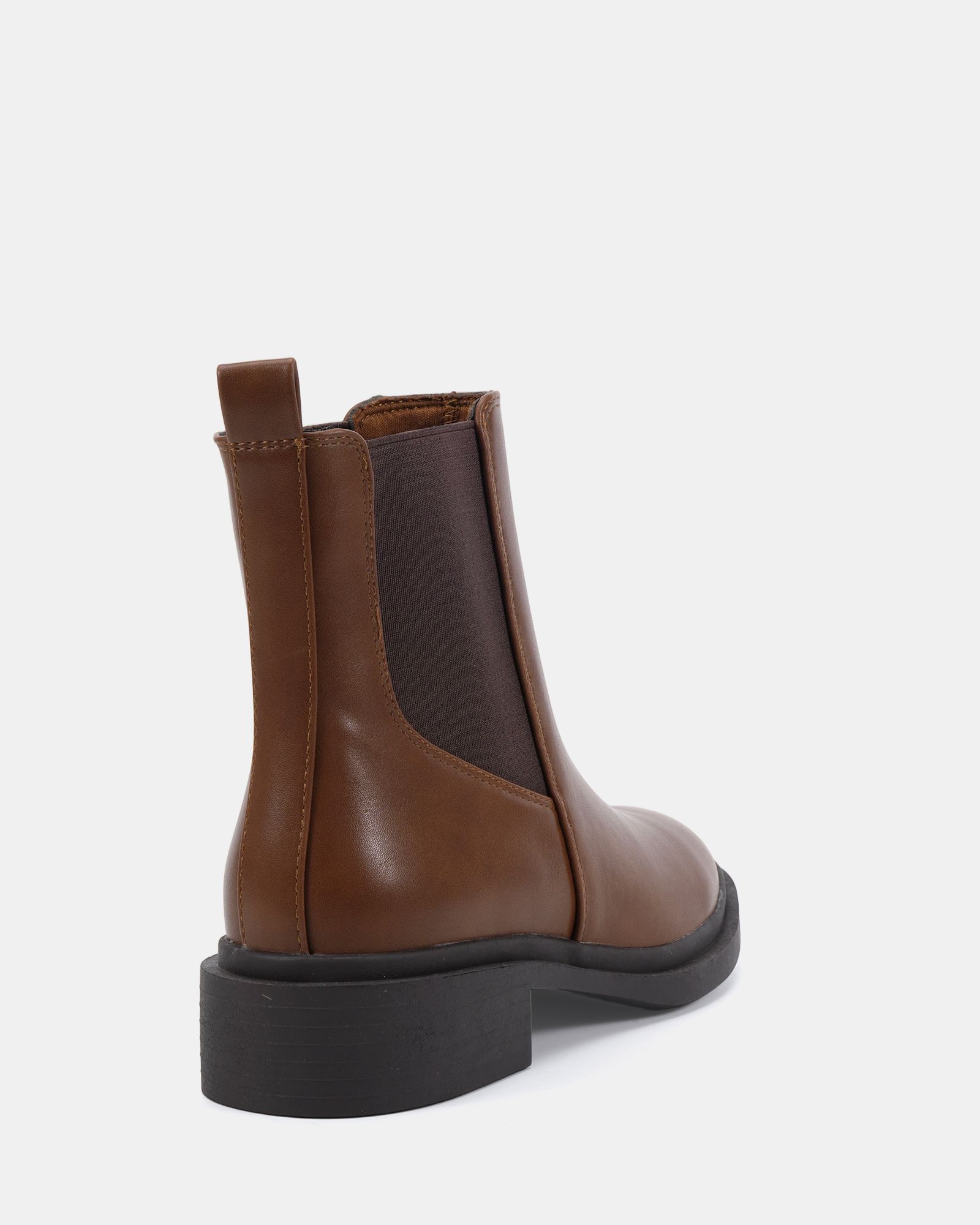 Dottie Tan Flat Chelsea Ankle Boot