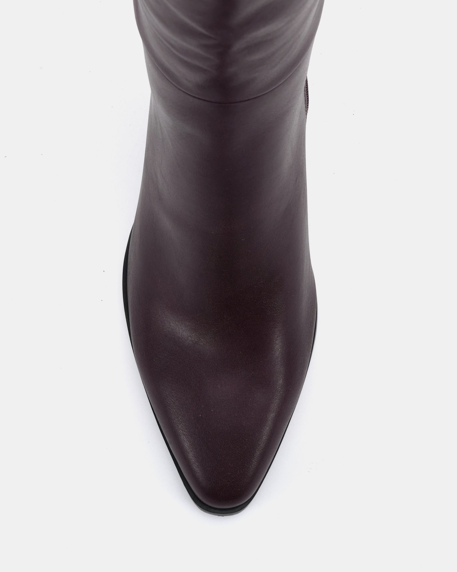 Gili Burgundy Block Heel Western Knee Boot