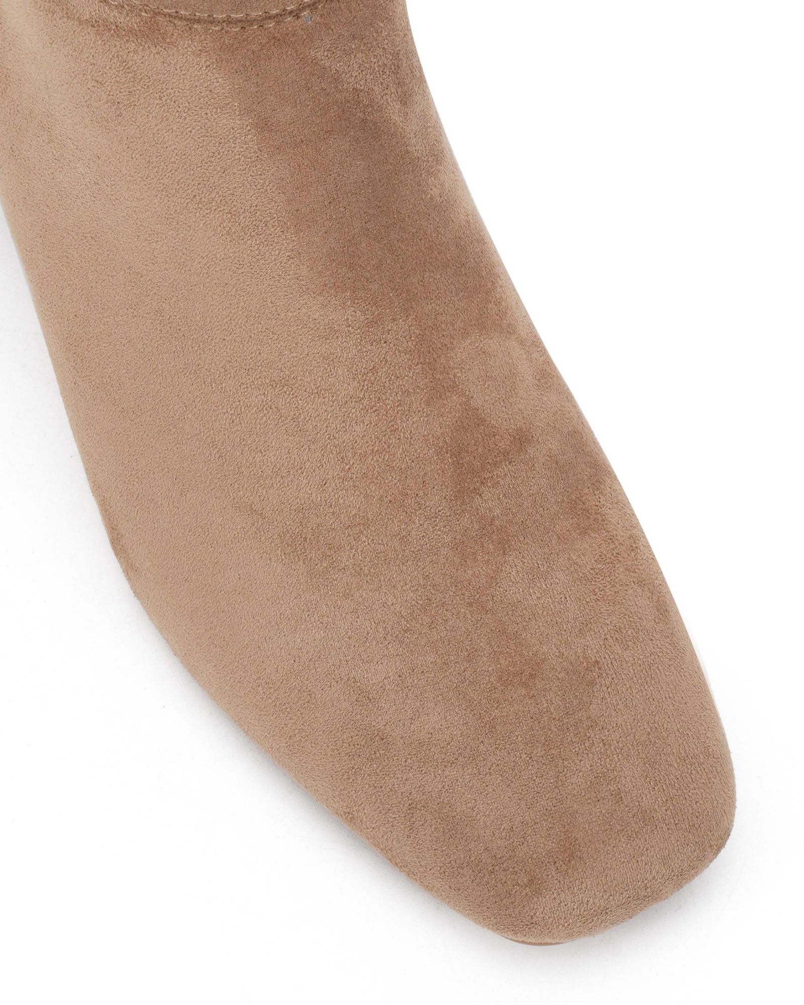 Wide Fit Goldie Brown Block Heel Buckle Detail Knee Boot