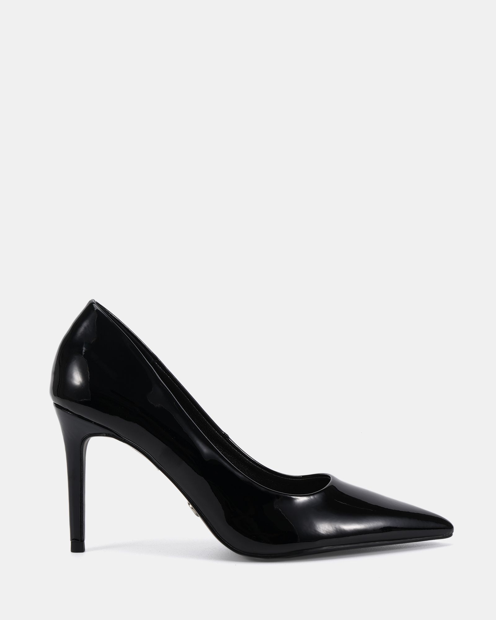 IMMACULATE Black Patent Point Court Shoe