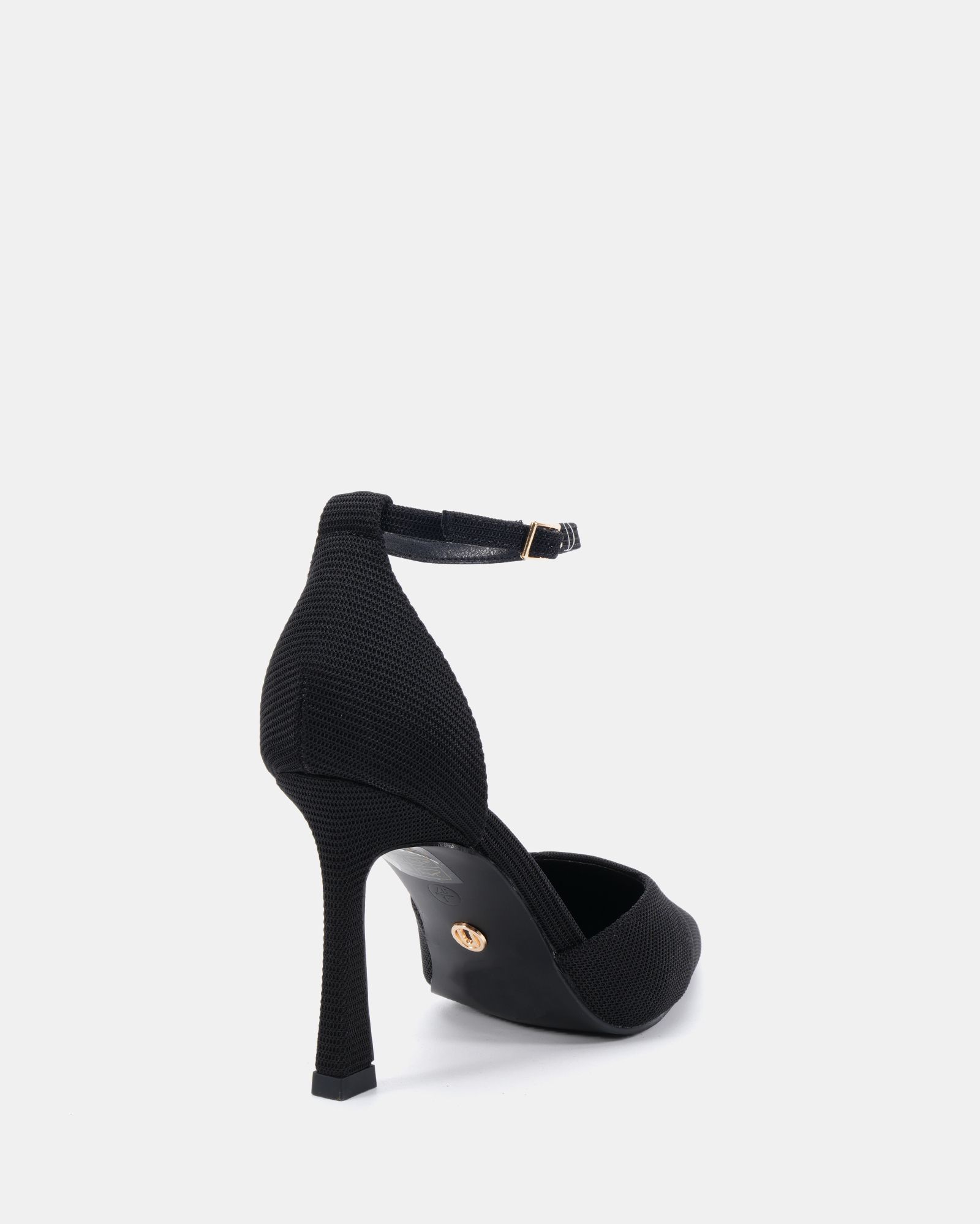 Infatuate Black High Point Ankle Strap Court