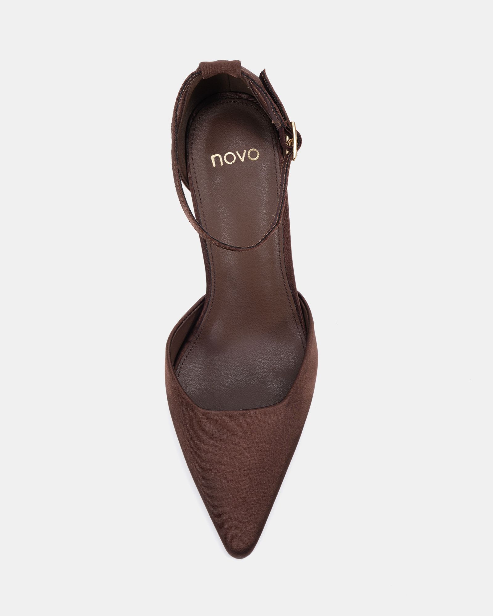Infatuate Brown High Point Ankle Strap Court