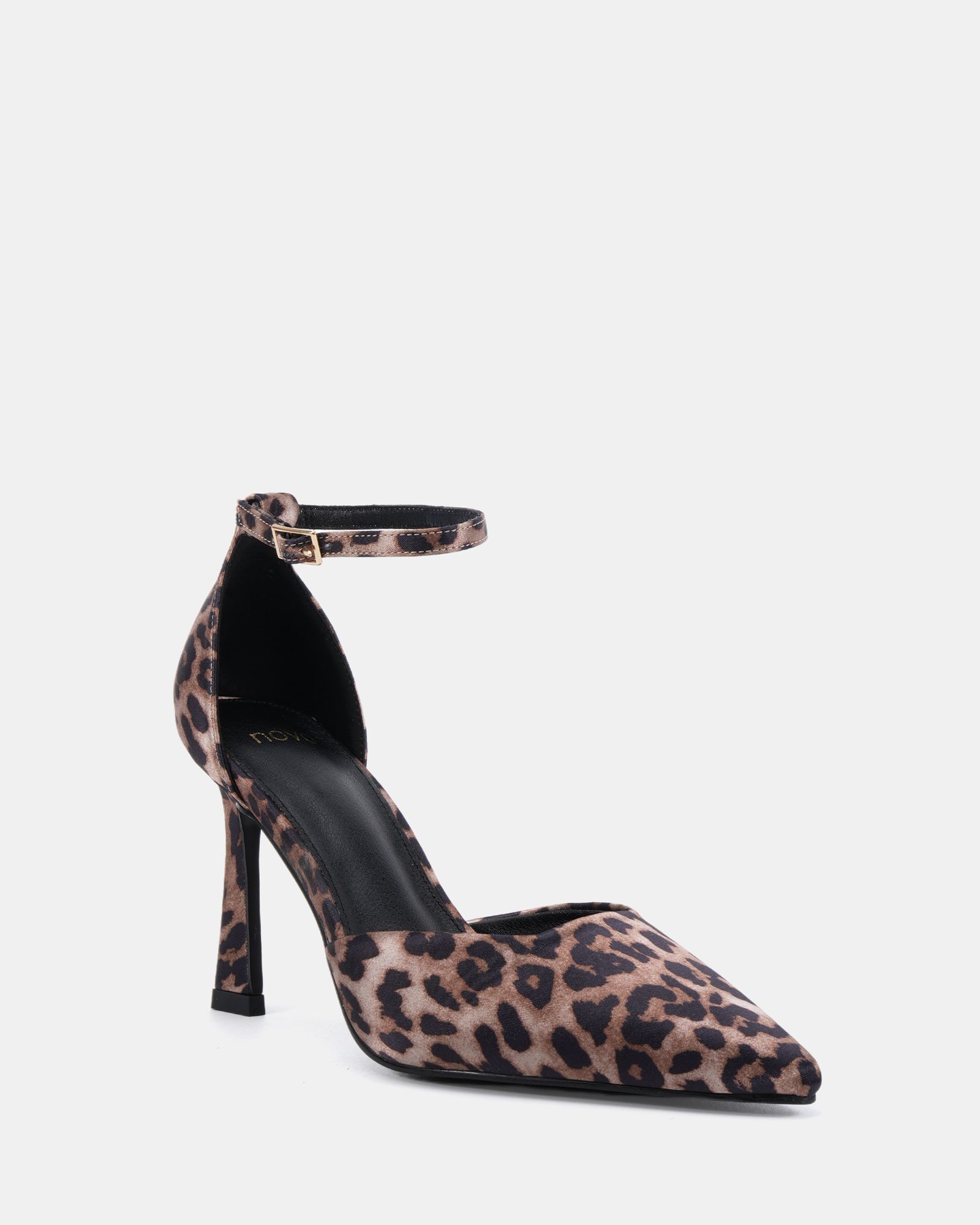 Infatuate Leopard High Point Ankle Strap Court