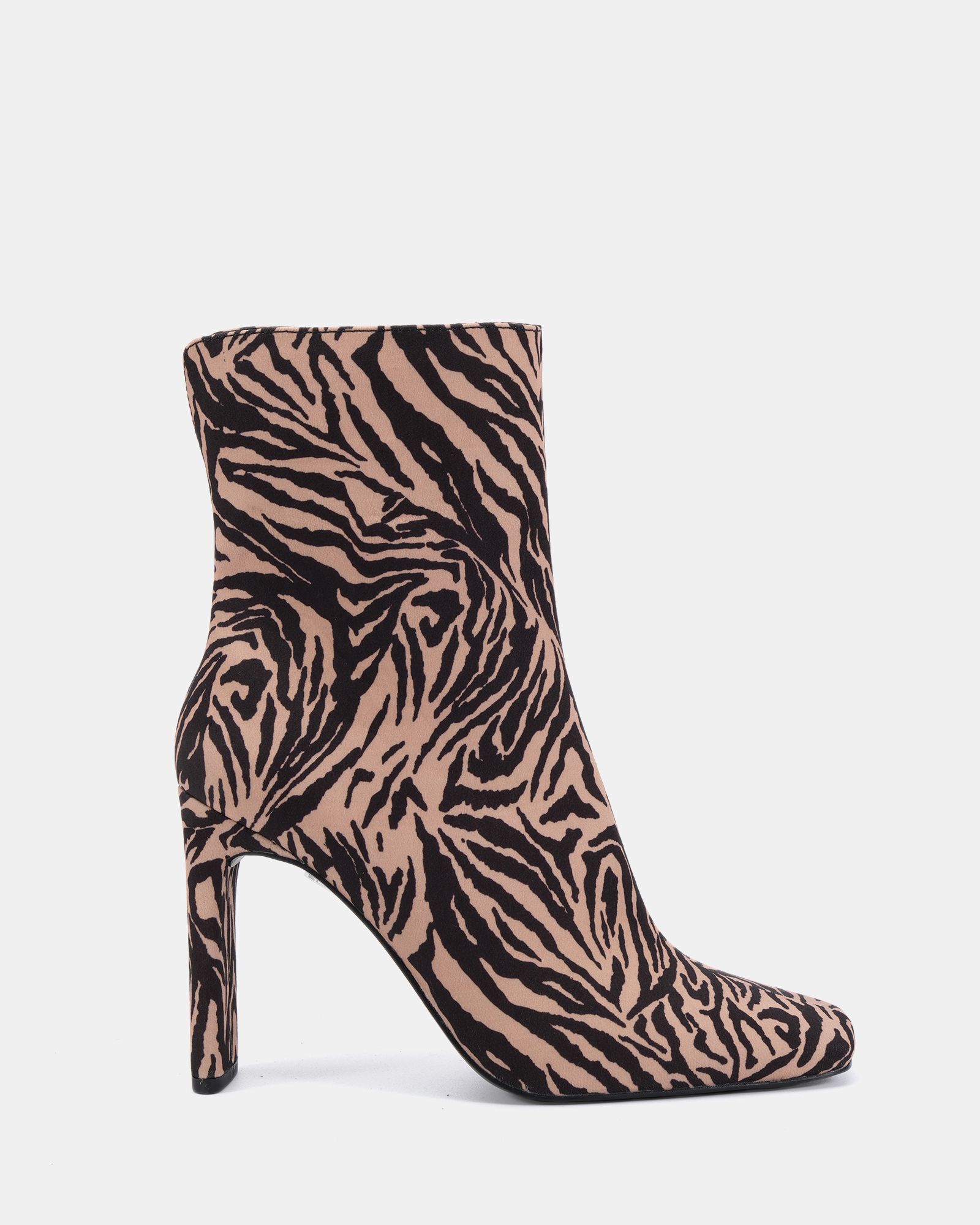 KIRA Tiger Slim High Block Heel Square Toe Ankle Boot