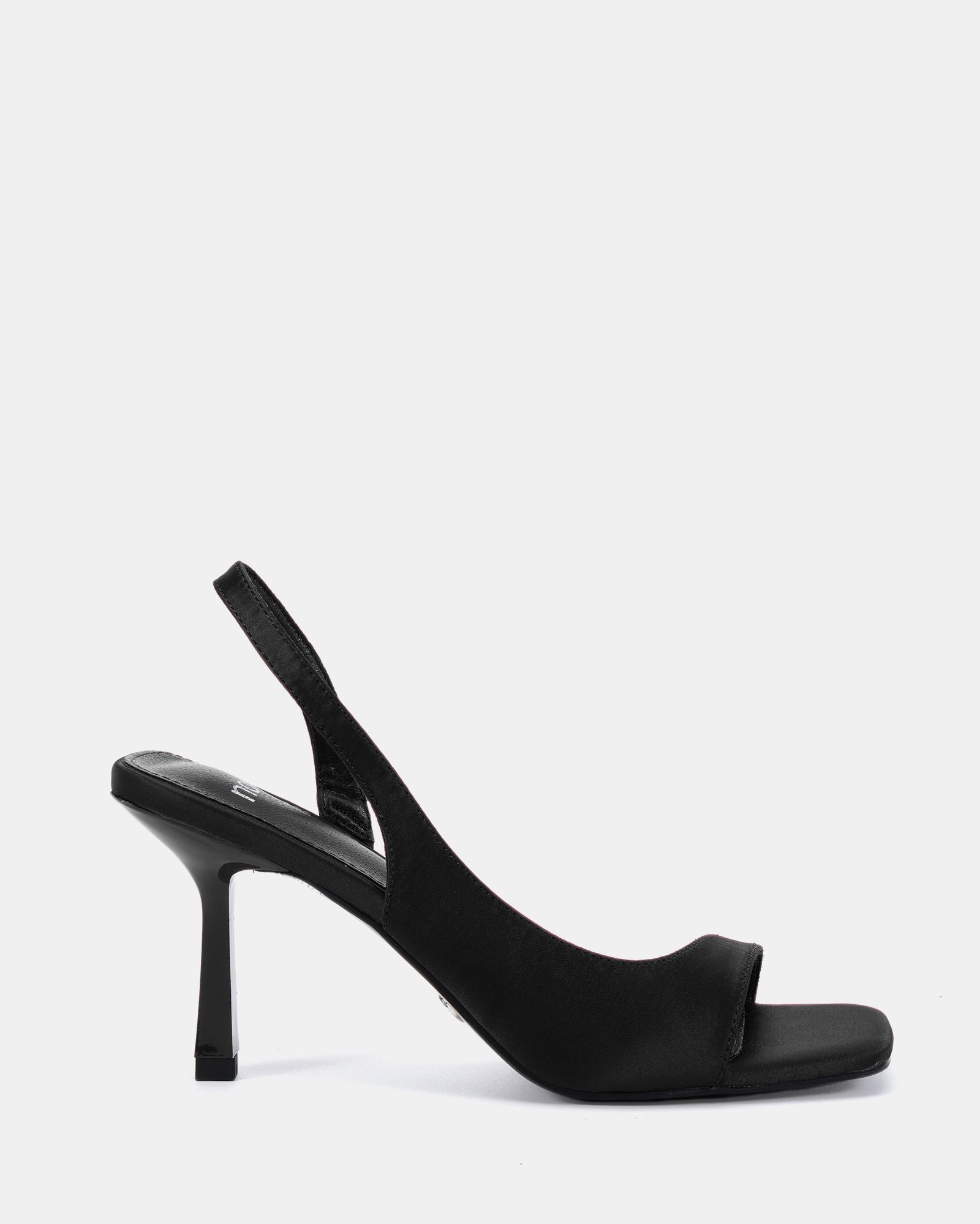 WIDE FIT LEAH Black Slingback Sandal