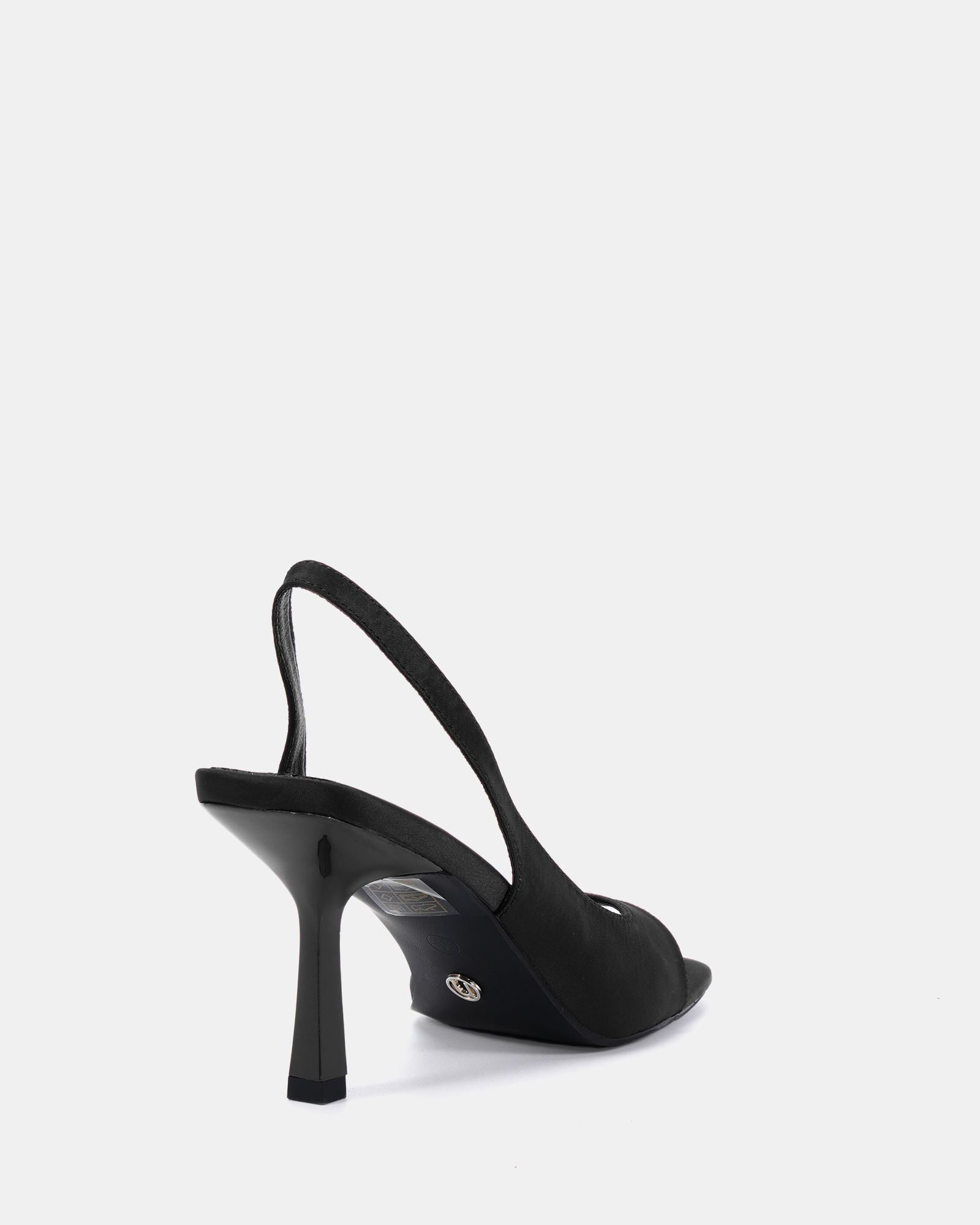 LEAH Black Slingback Sandal