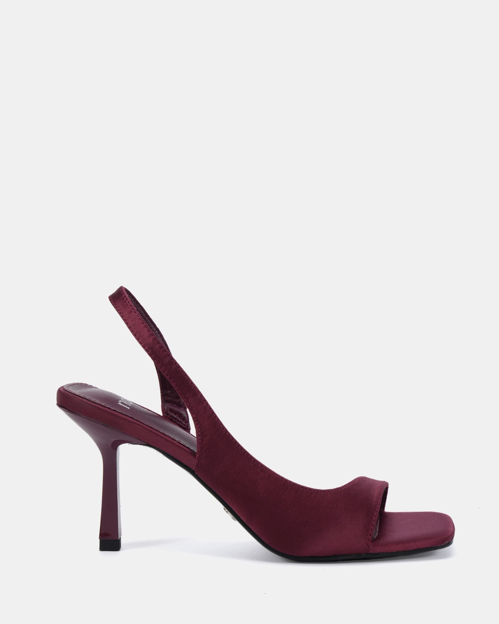WIDE FIT LEAH Burgundy Slingback Sandal