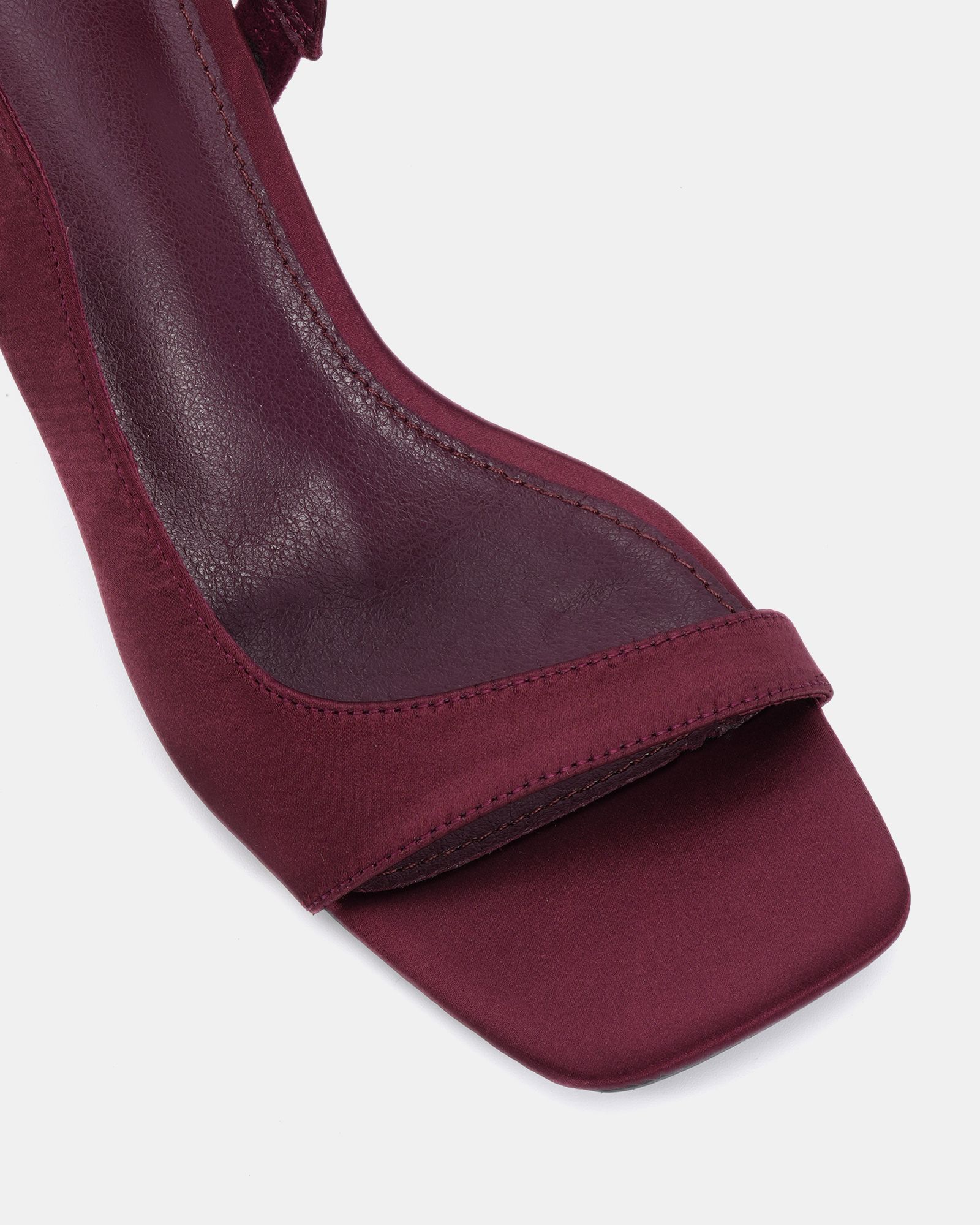 WIDE FIT LEAH Burgundy Slingback Sandal