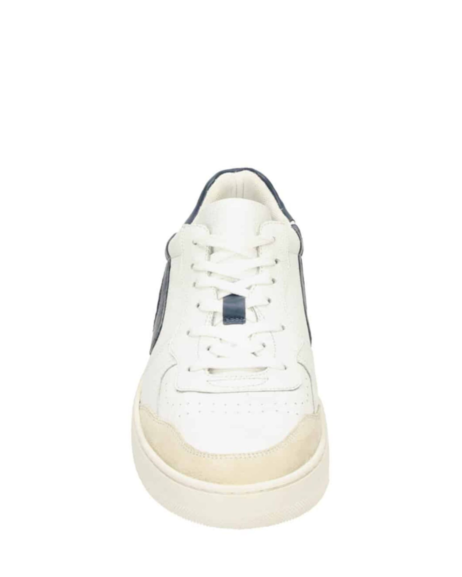 RILEY MENS Blue Leather Lace Up Trainer