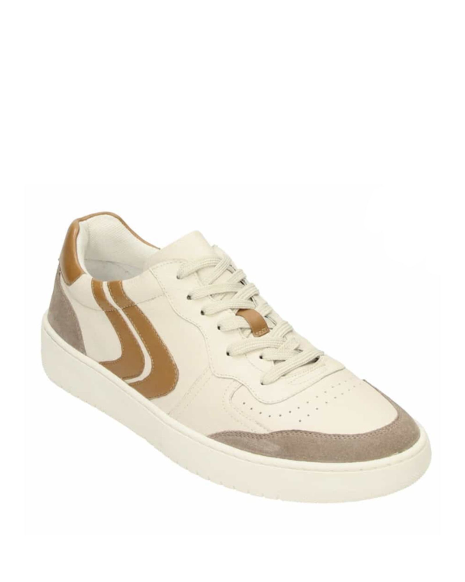 RILEY MENS Tan Leather Lace Up Trainer