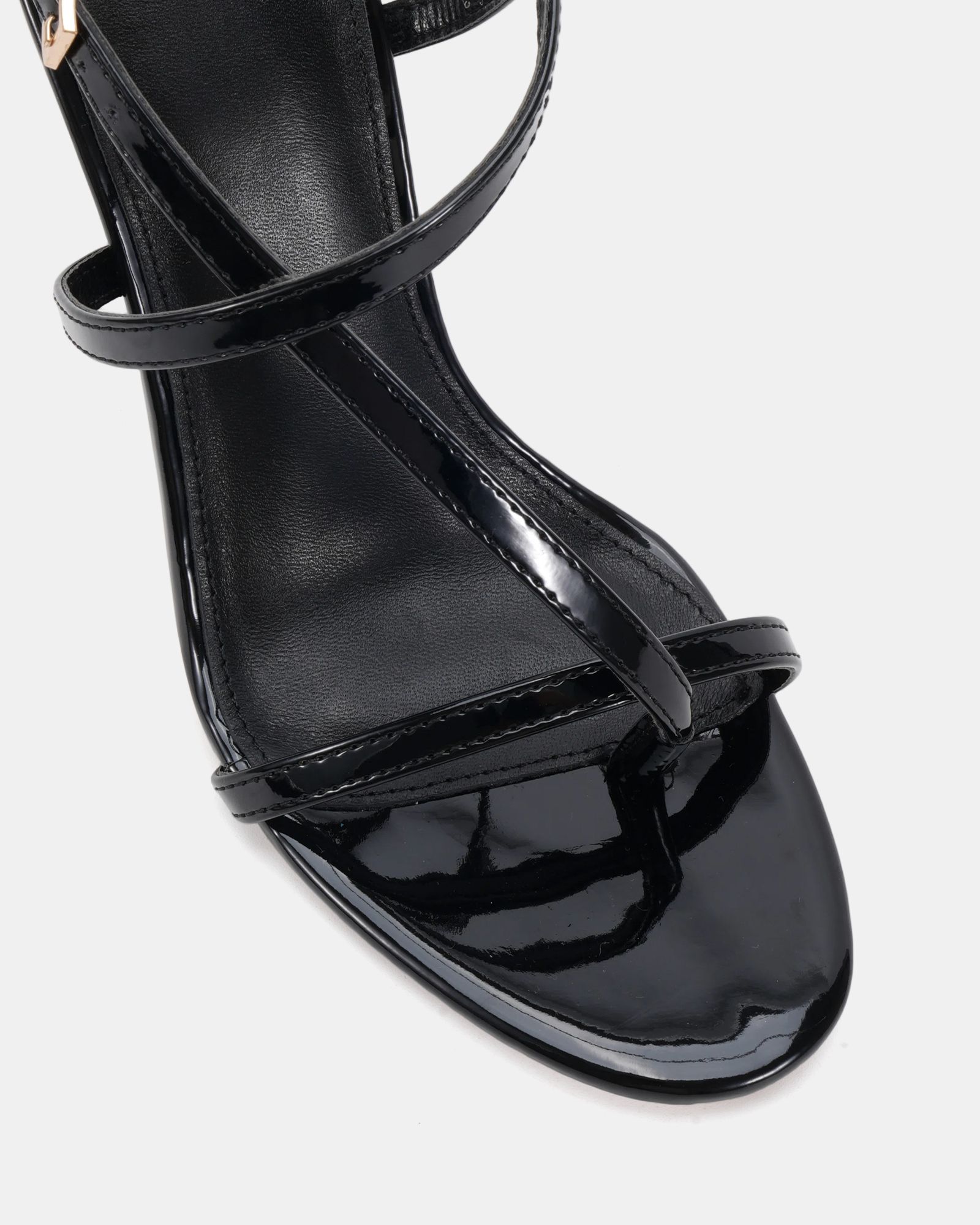 Rowan Black High Heel Strappy Stiletto Sandal