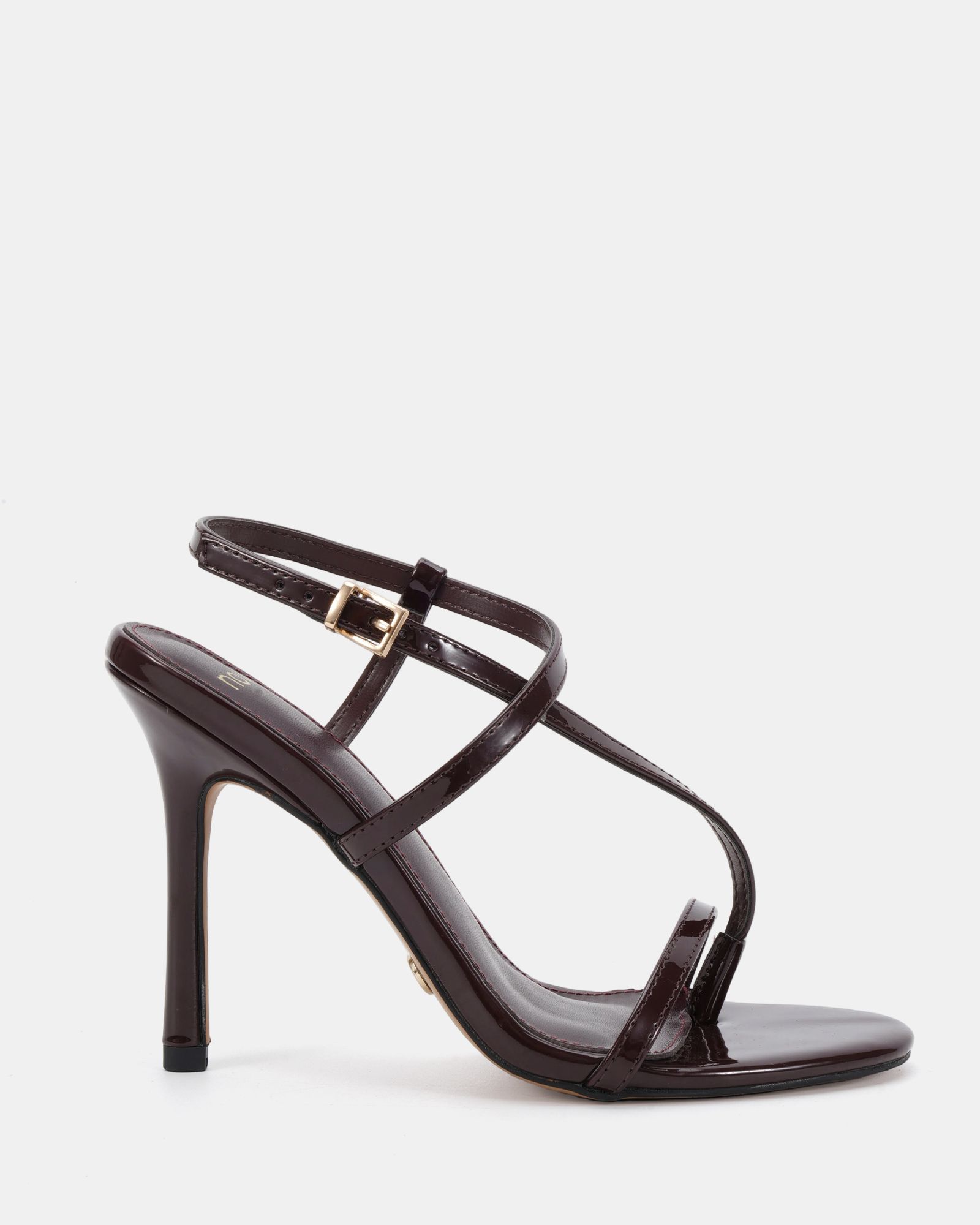 Rowan Brown High Heel Strappy Stiletto Sandal